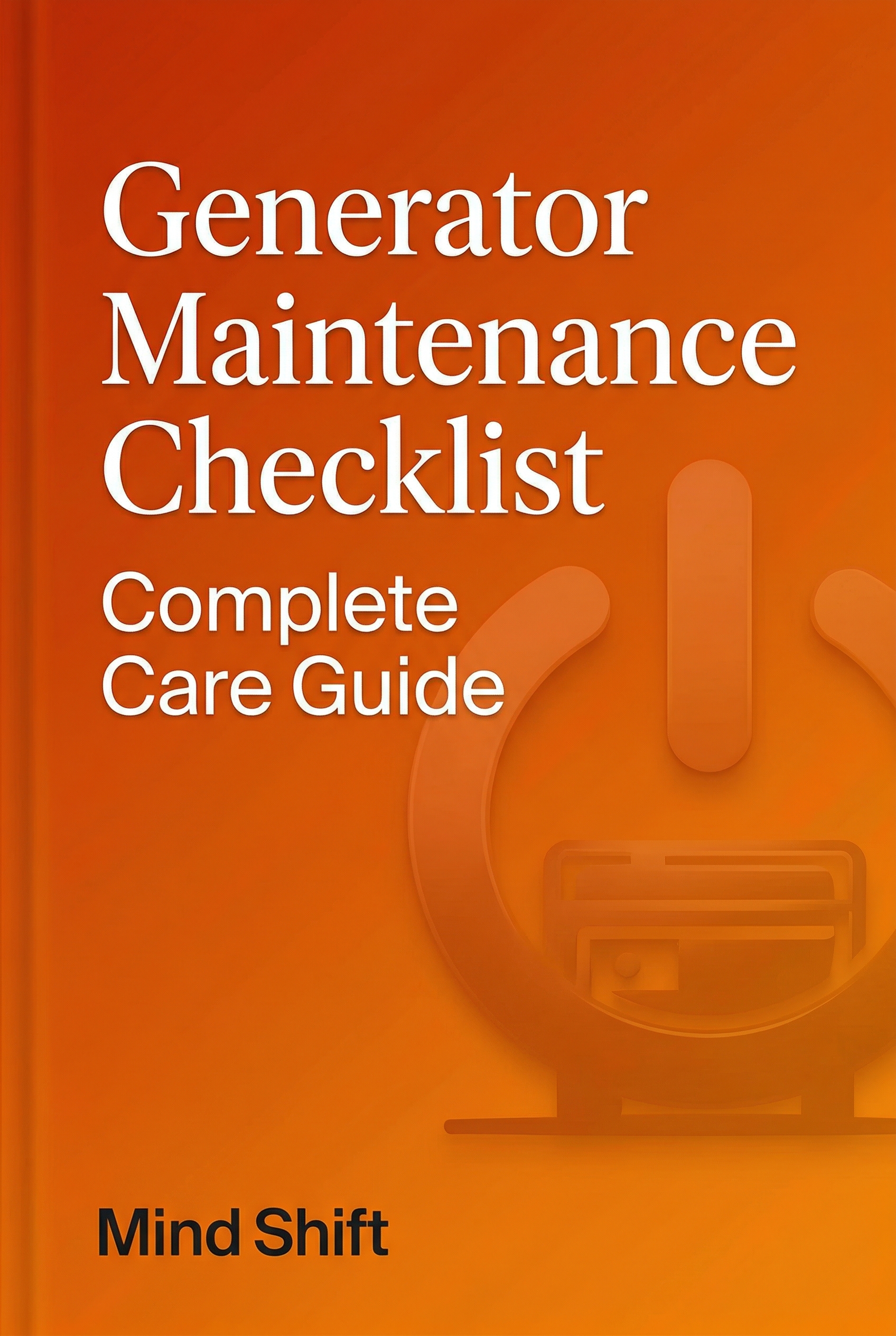 Generator Maintenance Checklist cover