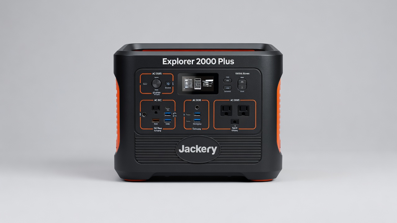 Portable power station for outdoor camping and emergency backup power